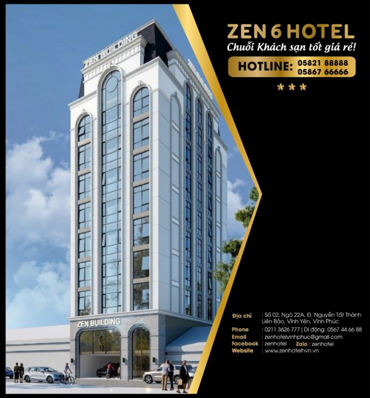 Thông báo về áp dụng giá phòng mới tại Zen 6 Hotel từ 1/6/2024