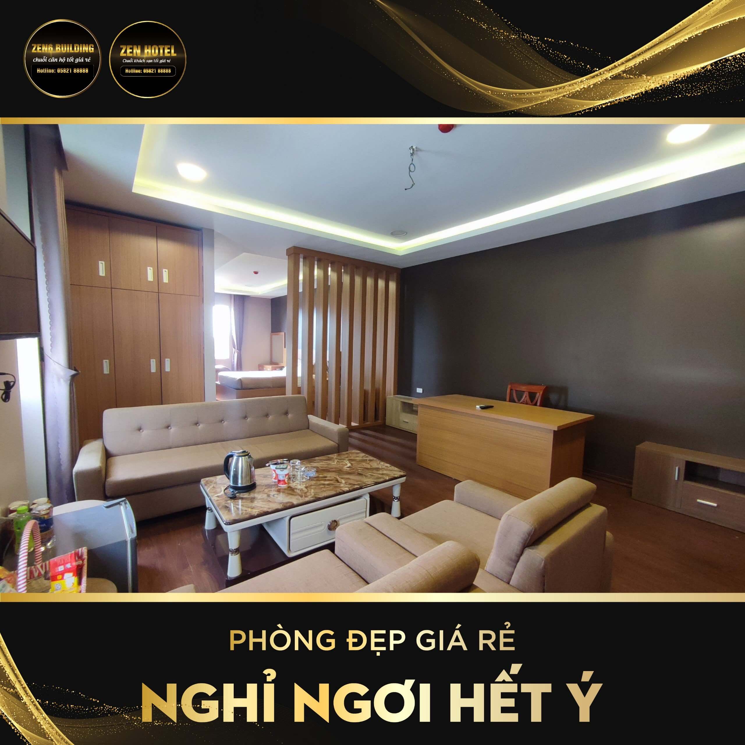 Phòng đẹp tiện nghi-nghỉ ngơi hết ý