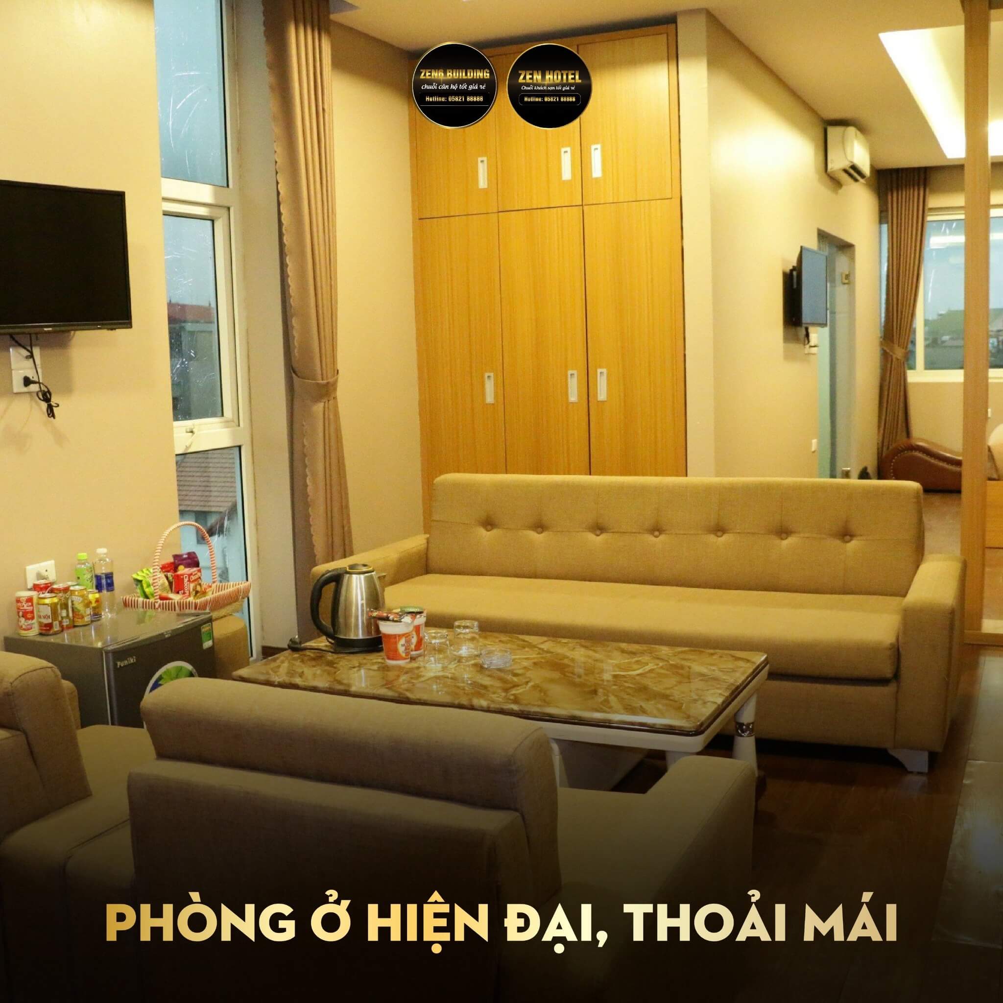 Phòng ở hiện đại, thoải mái tại Zen 6 Building