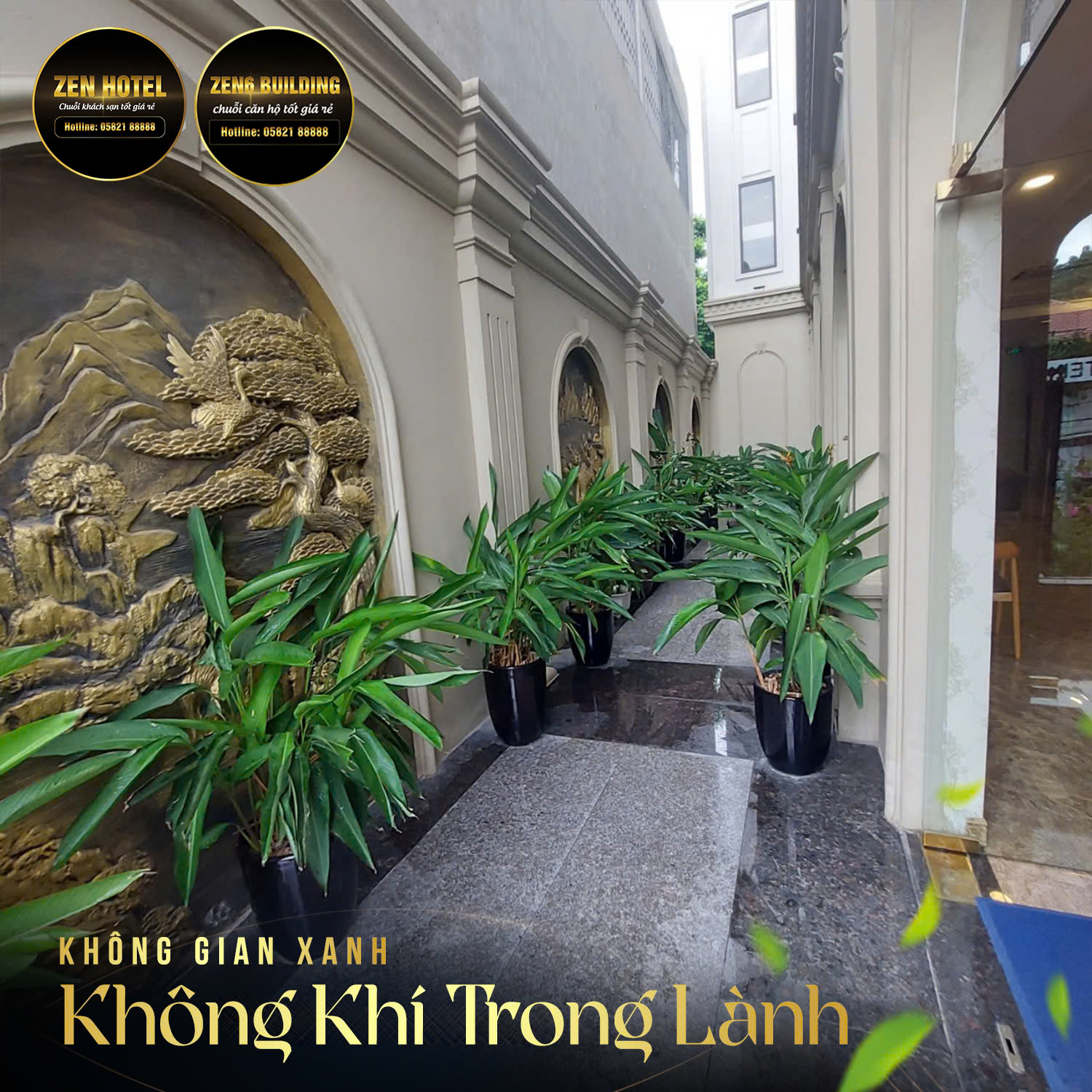 Không khí trong lành tại Zen Hotel