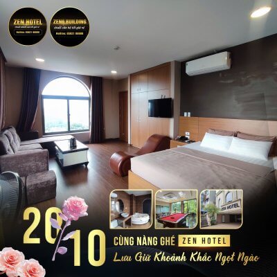 20/10 – Cùng Nàng Ghé Zen Hotel Nơi Lưu Giữ Những Khoảnh Khắc Ngọt Ngào